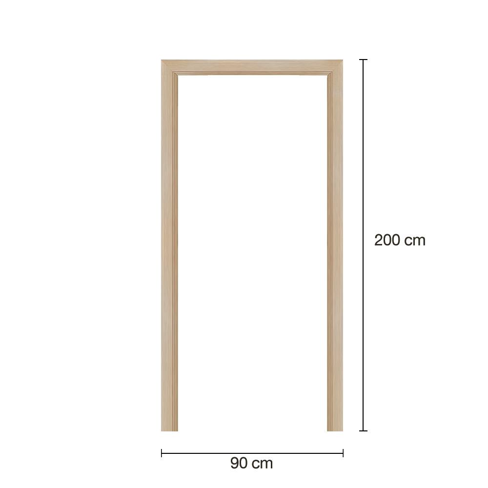 วงกบประตูพร้อมซับวงกบโพลีสไตรีน LINEDEKOR 90x200 ซม. สีบีช