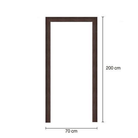 วงกบประตูพร้อมซับวงกบโพลีสไตรีน LINEDEKOR 70x200 ซม. สีโรสวู้ด_3