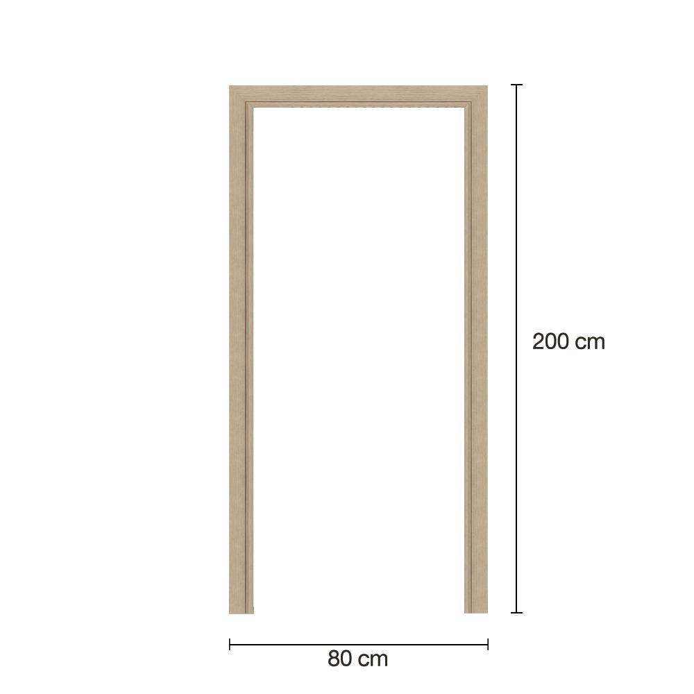 วงกบประตูพร้อมซับวงกบโพลีสไตรีน LINEDEKOR 80x200 ซม. สีบีช