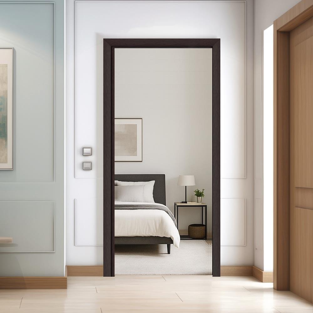 วงกบประตูพร้อมซับวงกบโพลีสไตรีน LINEDEKOR 80x200 ซม. สีโอ๊ค