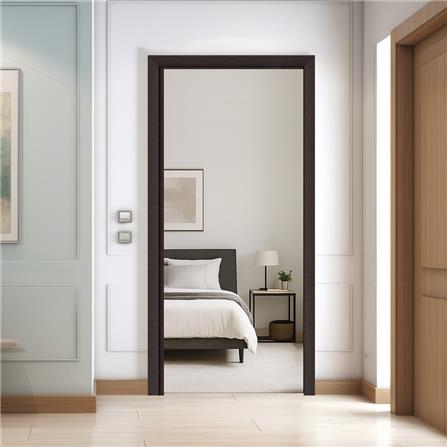 วงกบประตูพร้อมซับวงกบโพลีสไตรีน LINEDEKOR 80x200 ซม. สีโอ๊ค_2