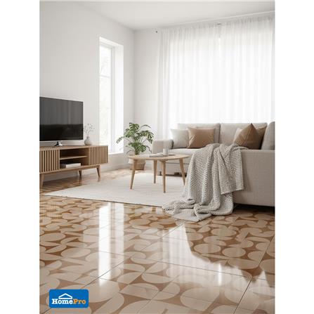 กระเบื้องพื้น 16x16 นิ้ว SOSUCO บุษบัน ชิโน น้ำตาล PM 0.96 ตร.ม._4