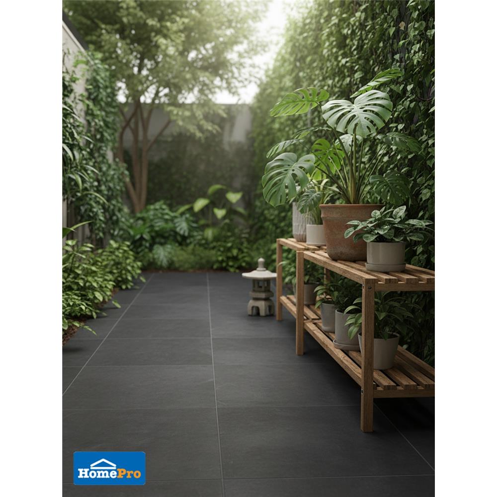 กระเบื้องพื้นพอร์ซเลน 60X60 ซม. COTTO พีโม ดำ R11 PM 1.44 ตร.ม.