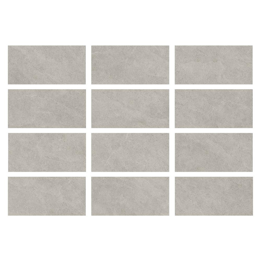 กระเบื้องพื้นพอร์ซเลน 30X60 ซม. COTTO พีโมวอร์ม เทา PM 1.44 ตร.ม.