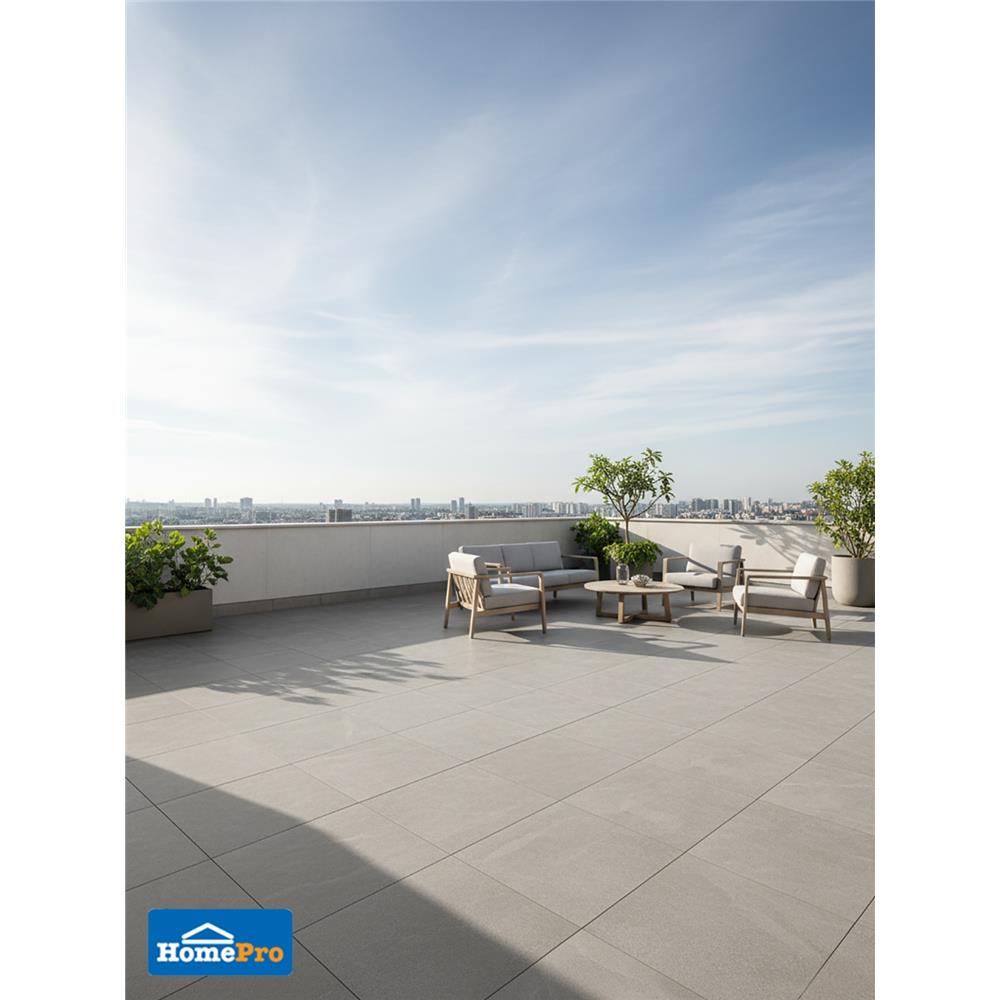 กระเบื้องพื้นพอร์ซเลน 60X60 ซม. COTTO พีโม วอร์ม เทา PM 1.44 ตร.ม.