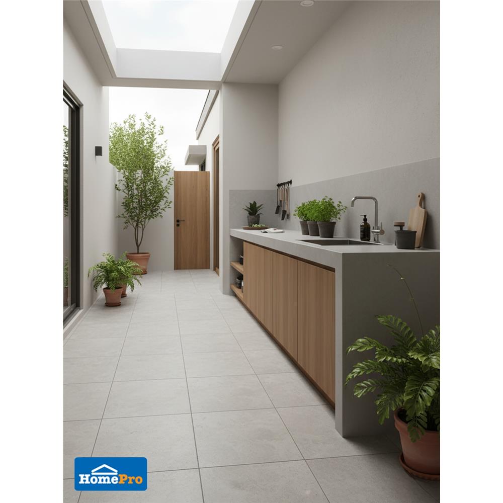 กระเบื้องพื้นพอร์ซเลน 60X60 ซม. COTTO พีโม วอร์ม เทา PM 1.44 ตร.ม.