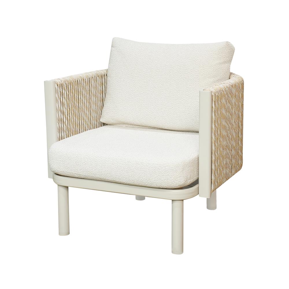 ชุดโซฟาสนามหวายเทียม 5 ที่นั่ง BENETTA CHLOE สีเบจ