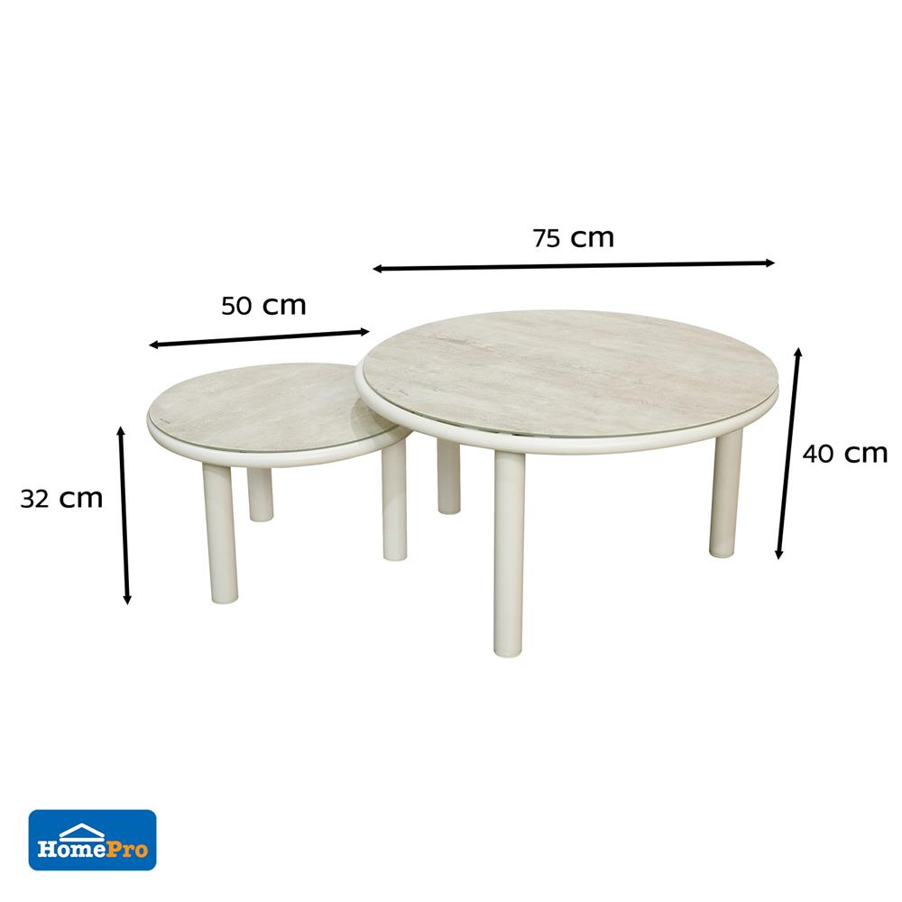 ชุดโซฟาสนามหวายเทียม 5 ที่นั่ง BENETTA CHLOE สีเบจ