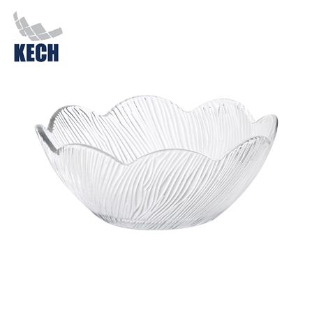 ชามแก้ว 5 นิ้ว KECH FLOWER สีใส_0