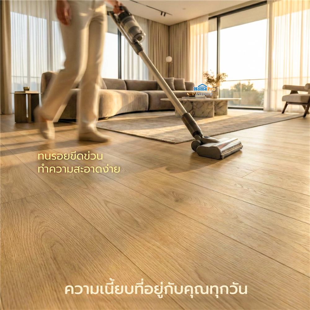 กระเบื้องยางไวนิล 15x91 ซม. TARA CLICK LOCK ซันนี่ โอ๊ค