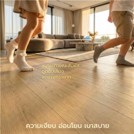 กระเบื้องยางไวนิล 15x91 ซม. TARA CLICK LOCK ซันนี่ โอ๊ค_7