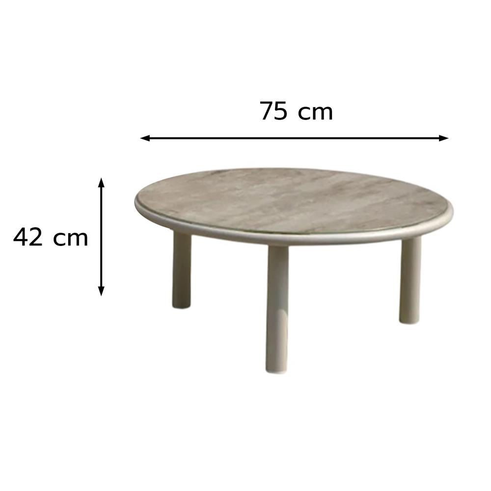 ชุดโซฟาสนามหวายเทียม 3 ที่นั่ง BENETTA CHLOE L-SHAPE สีเบจ