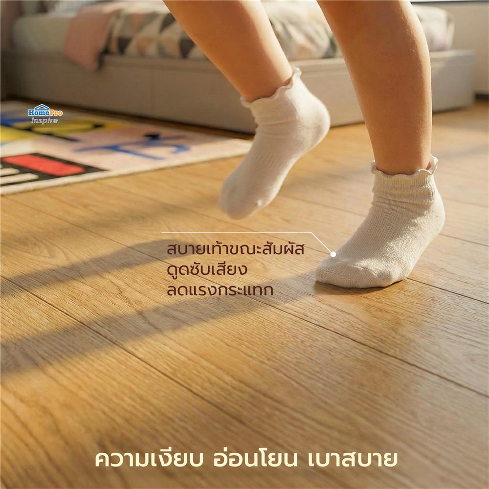 กระเบื้องยางไวนิล 15x91 ซม. TARA CLICK LOCK โคโค่บราวน์