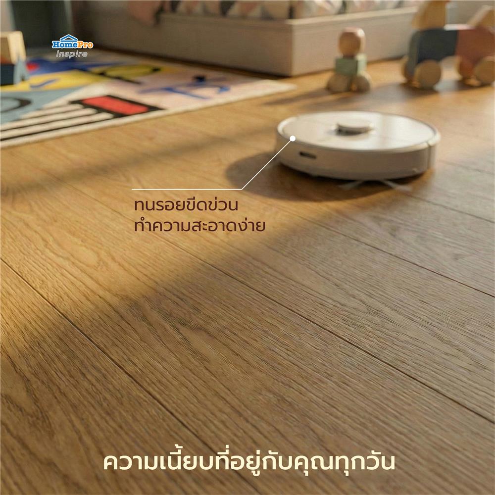 กระเบื้องยางไวนิล 15x91 ซม. TARA CLICK LOCK โคโค่บราวน์