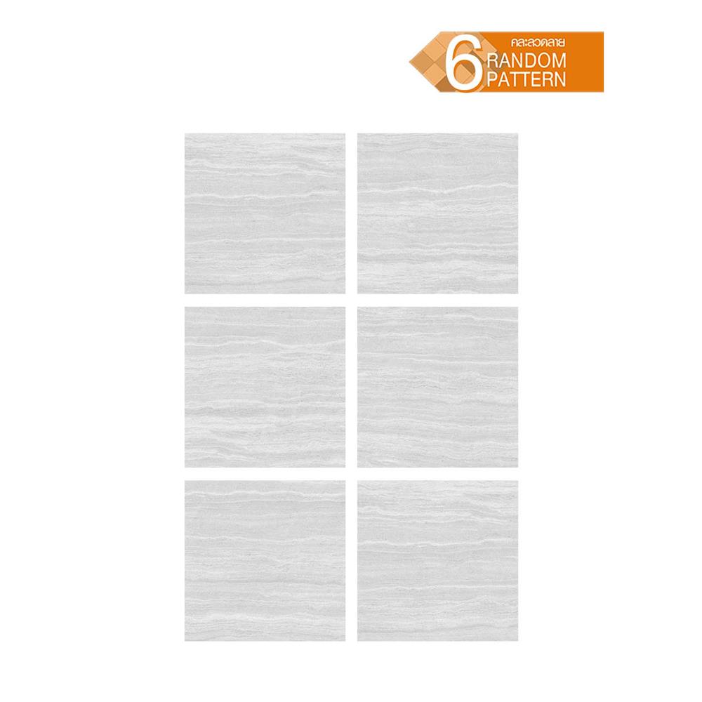 กระเบื้องพื้นพอร์ซเลน 60x60 ซม. COTTO คิม เทา PM 1.44 ตร.ม.