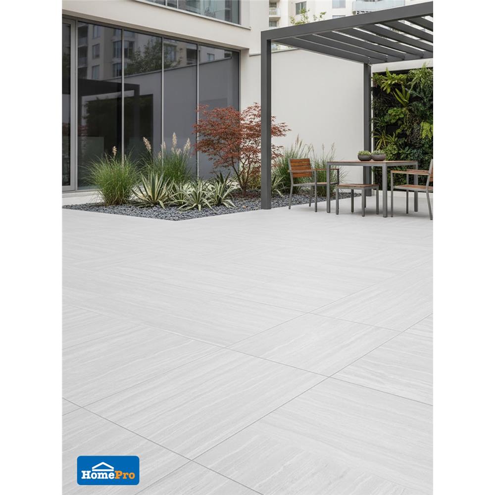 กระเบื้องพื้นพอร์ซเลน 60x60 ซม. COTTO คิม เทา PM 1.44 ตร.ม.