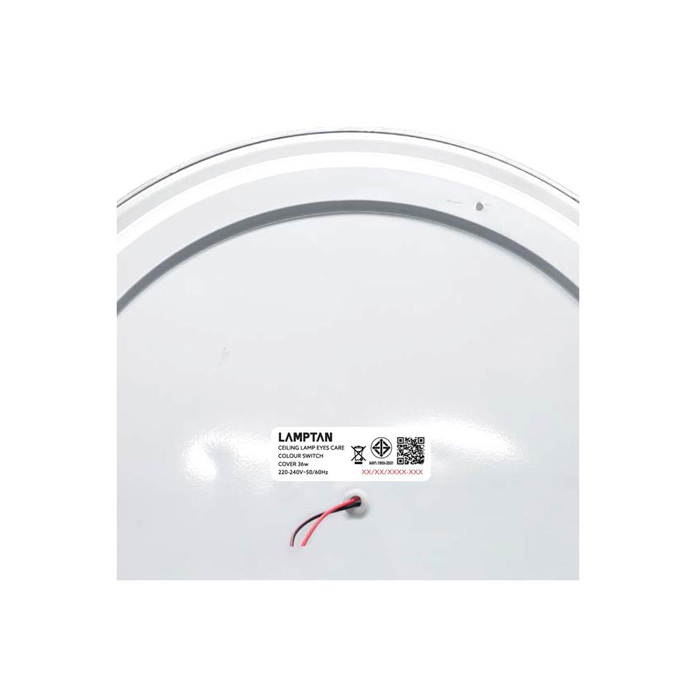 ไฟเพดาน LED LAMPTAN COVER 16 นิ้ว 36 วัตต์ DAYLIGHT/COOL WHITE/WARM WHITE  สีขาว