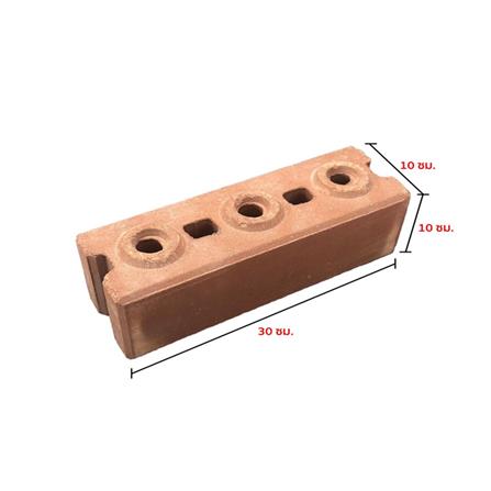 อิฐประสานเรียบตรง 3 ปุ่ม SPRING 10x30x10 ซม._1