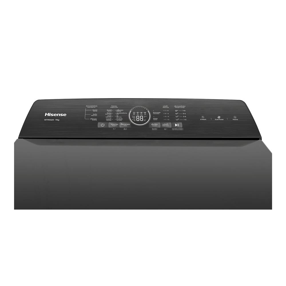 เครื่องซักผ้าฝาบน HISENSE WT190Q20 19 กก. สีดำ