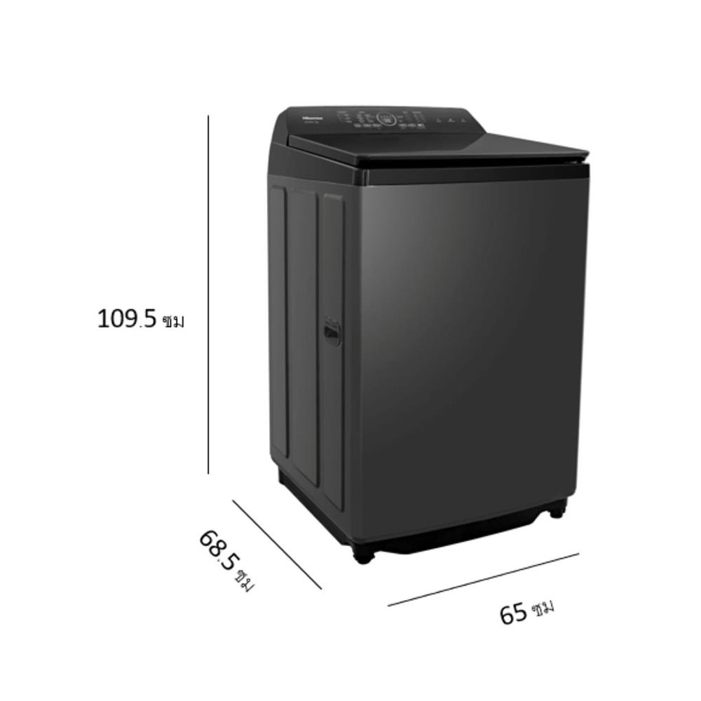 เครื่องซักผ้าฝาบน HISENSE WT190Q20 19 กก. สีดำ