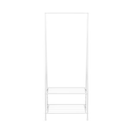 ราวแขวนผ้าทรง A พร้อมชั้นวางของ 2 ชั้น PLIM 60 ซม. สีขาว_2