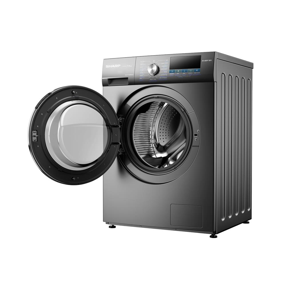 เครื่องซักผ้าฝาหน้า SHARP ES-F75XKS-G 7.5 กก. 1200RPM อินเวอร์เตอร์ สีเทาเข้ม