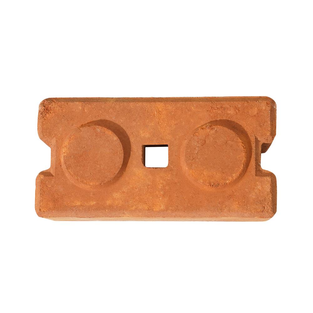 อิฐประสานเรียบตรง 2 ปุ่ม SPRING 12.5x25x10 ซม.