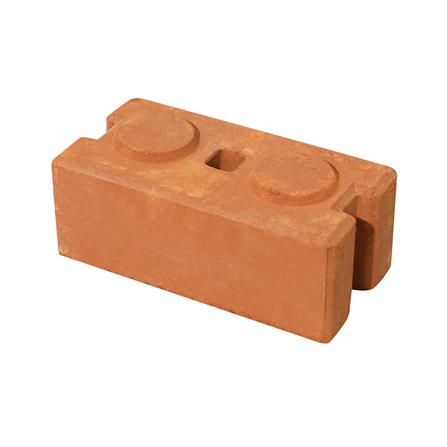 อิฐประสานเรียบตรง 2 ปุ่ม SPRING 12.5x25x10 ซม._0