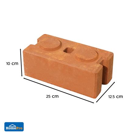 อิฐประสานเรียบตรง 2 ปุ่ม SPRING 12.5x25x10 ซม._5