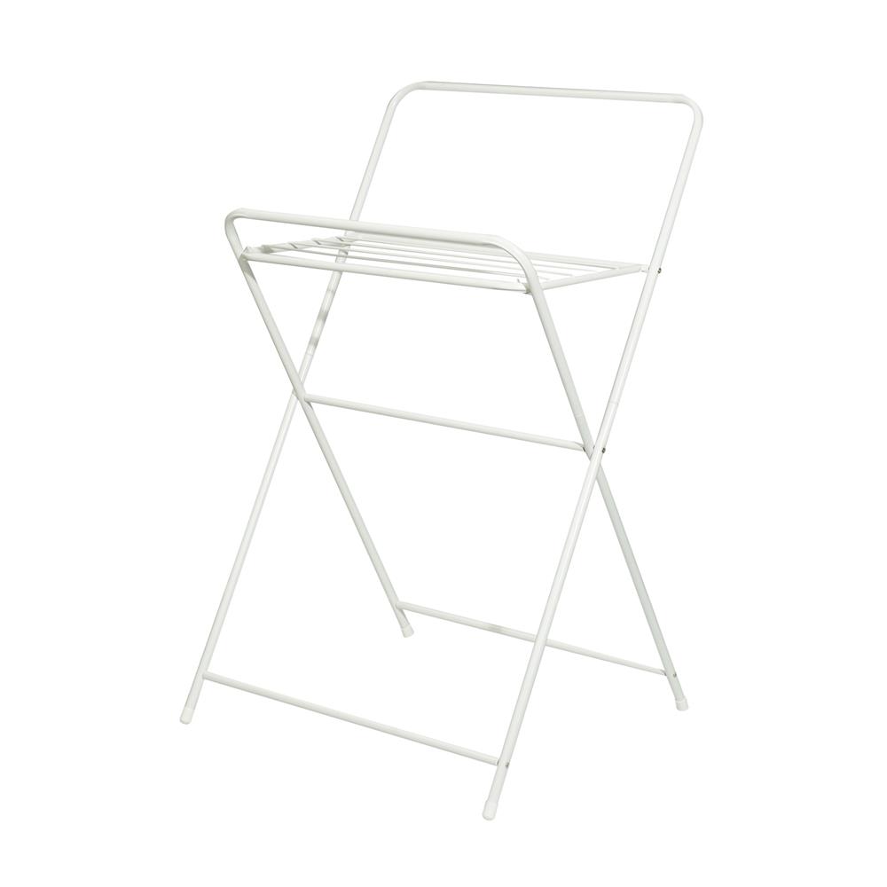 ราวแขวนผ้าขาไขว้พับได้ PLIM 58 ซม.สีขาว_1