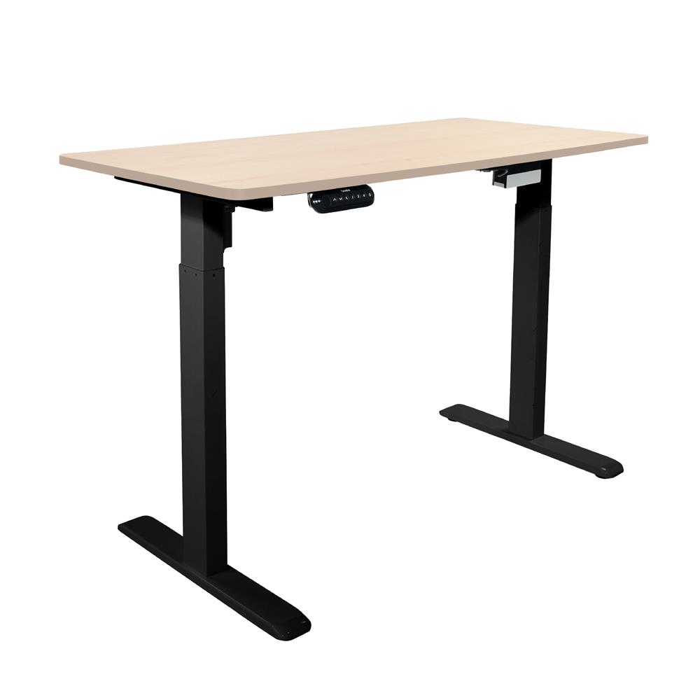 โต๊ะปรับระดับไฟฟ้า BEWELL TBS06-TOP10 100 ซม. สีโอ๊ค/ดำ