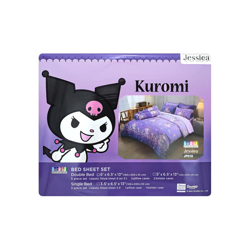 ชุดผ้าปูที่นอน 6 ฟุต (ชุด 5 ชิ้น) JESSICA KUROMI 21073-JP019