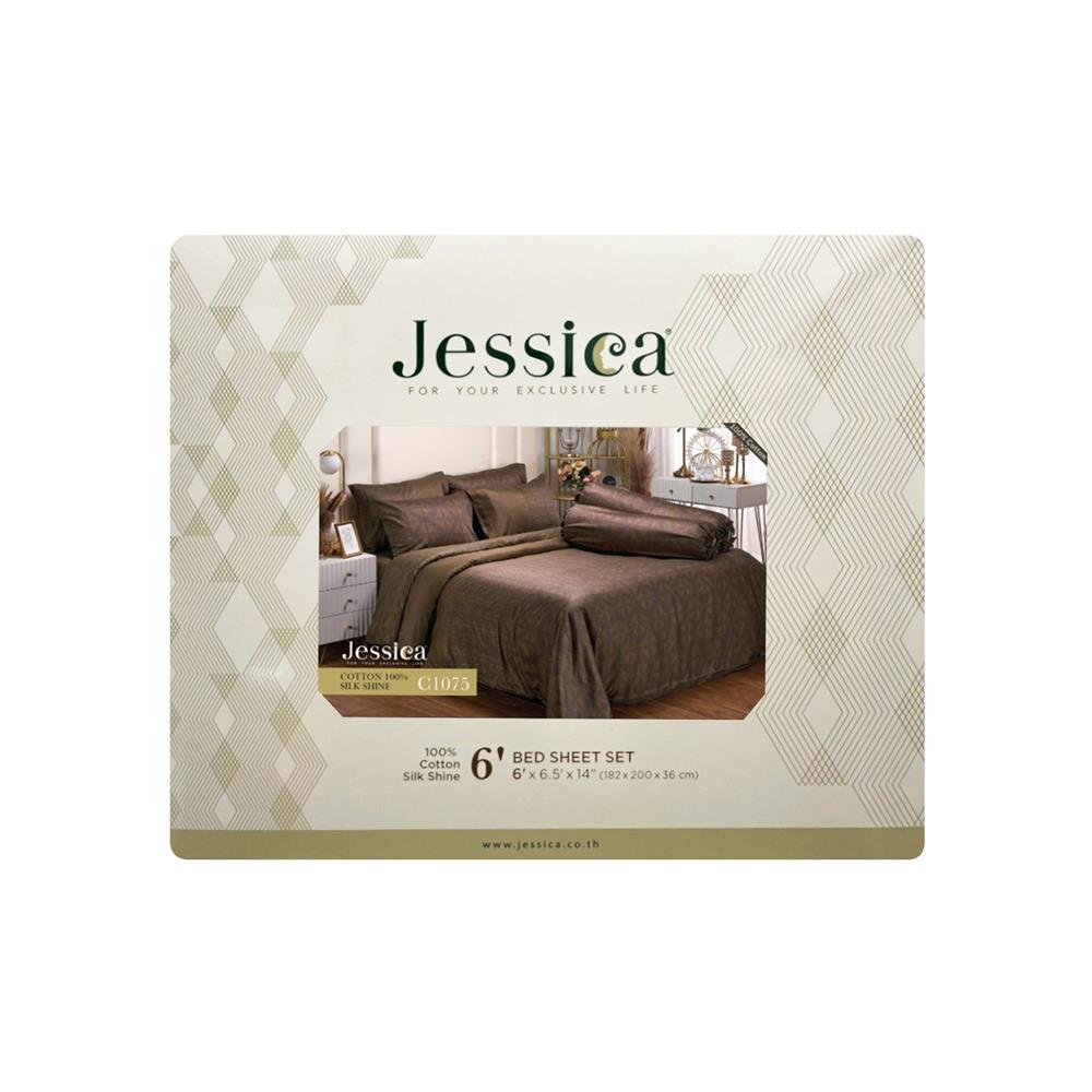 ชุดผ้าปูที่นอน 6 ฟุต (ชุด 5 ชิ้น) JESSICA COTTON 20066-C1075