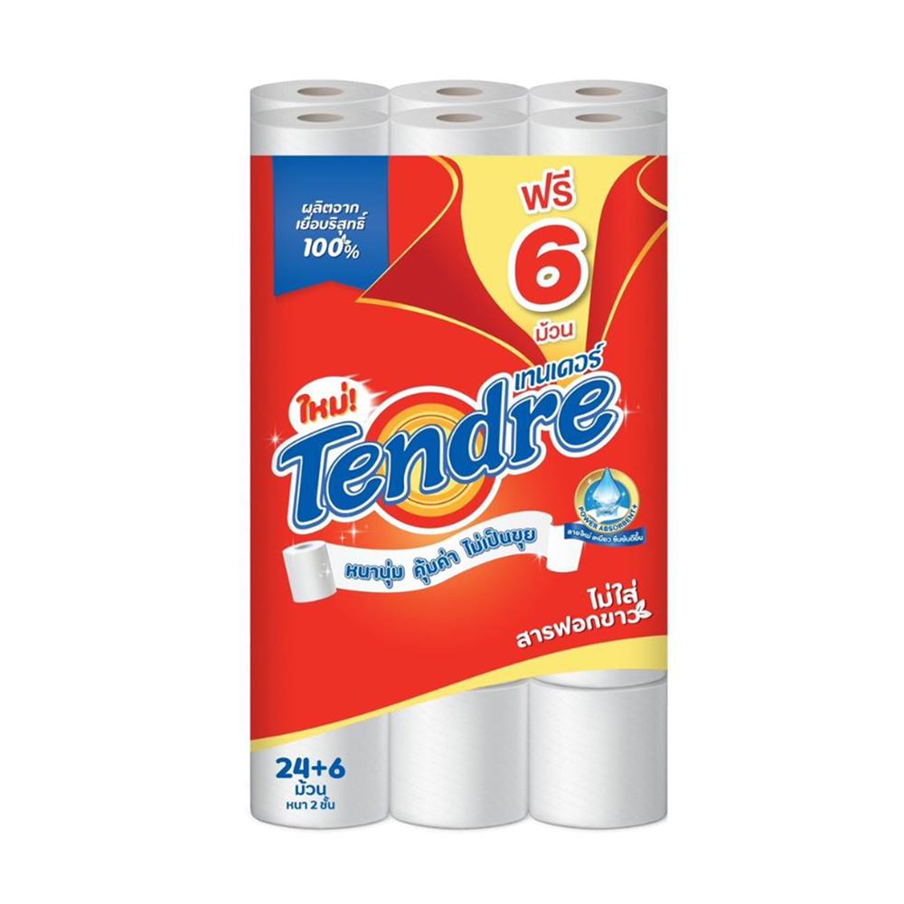 กระดาษชำระ TENDRE (แพ็ก 24+6)