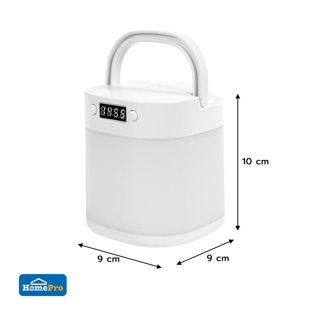 ไฟ LED CAMPING ELECKTA พร้อมนาฬิกา NLT02 100 ลูเมน 3 วัตต์ แสงขาว