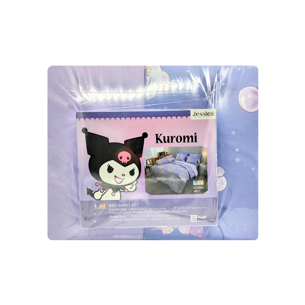 ชุดผ้าปูที่นอน 5 ฟุต (ชุด 6 ชิ้น) JESSICA KUROMI 22066-JP017