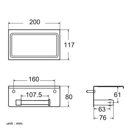 ที่ใส่กระดาษชำระ AMERICAN STANDARD K-0498-90-PWS สีทอง_1