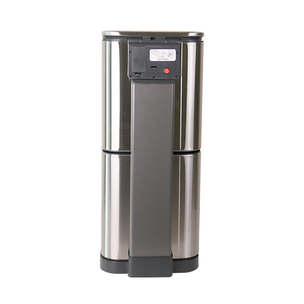 ถังขยะอัจฉริยะ RIN 9+9+3 ลิตร สีเงิน