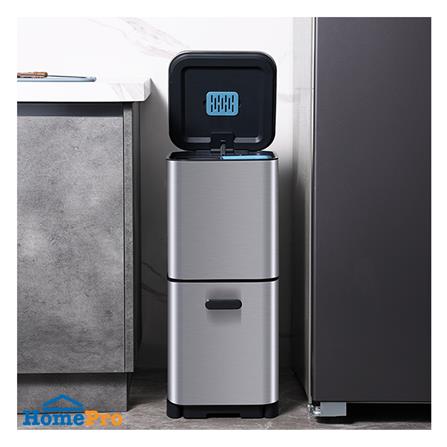 ถังขยะอัจฉริยะ RIN 9+9+3 ลิตร สีเงิน_4