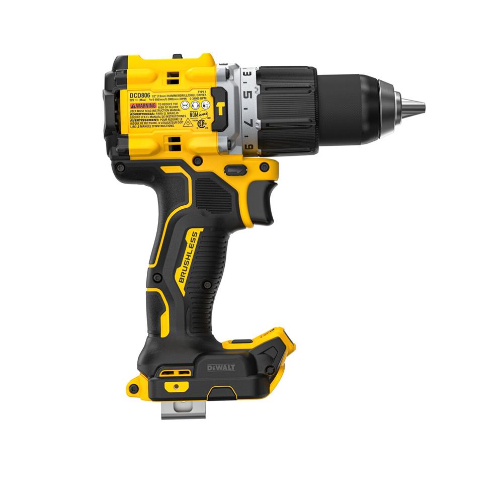 สว่านกระแทกไร้สาย (เฉพาะตัวเครื่อง) DEWALT DCD806N-B1 XR 18 โวลต์