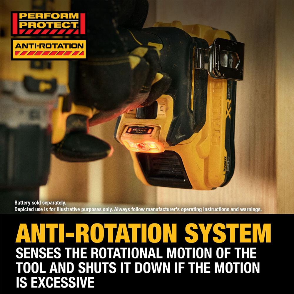 สว่านกระแทกไร้สาย (เฉพาะตัวเครื่อง) DEWALT DCD806N-B1 XR 18 โวลต์