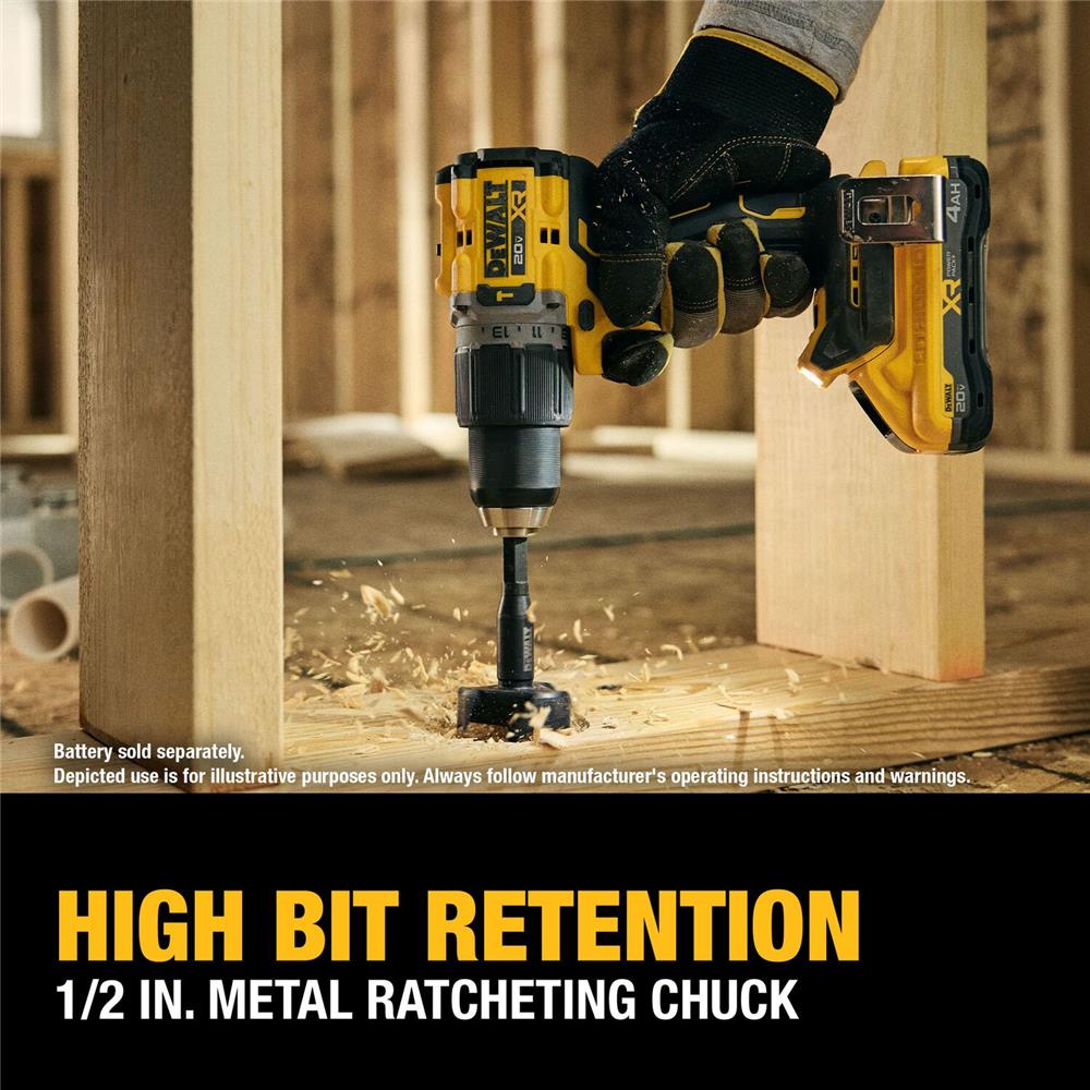 สว่านกระแทกไร้สาย (เฉพาะตัวเครื่อง) DEWALT DCD806N-B1 XR 18 โวลต์