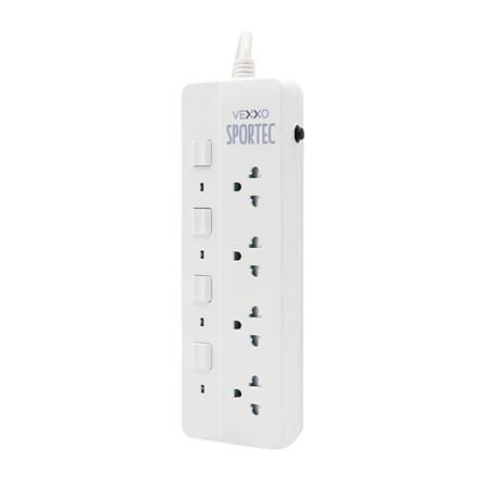รางปลั๊กไฟ 4 ช่อง 4 สวิตช์ VEXXO F5ST3-VSA1-4401 16 แอมป์ 3 ม._0