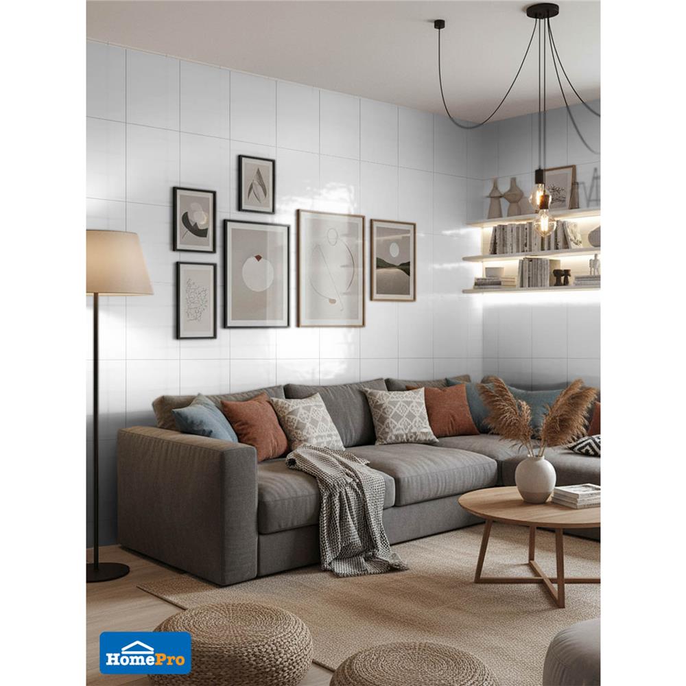 กระเบื้องผนัง 30X45 ซม. DURAGRES ไอน่า ไวท์ A 1.08 ตร.ม.