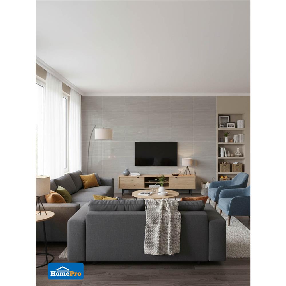 กระเบื้องผนัง 30X45 ซม. DURAGRES  อูซี่ ไลท์ เกรย์  A 1.08 ตร.ม.