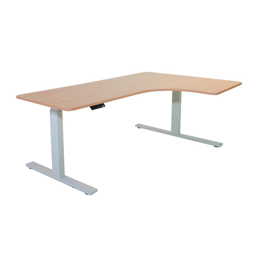 โต๊ะปรับระดับไฟฟ้า BEWELL TBS2-TOP9 160 ซม. สีโอ๊ค/ขาว