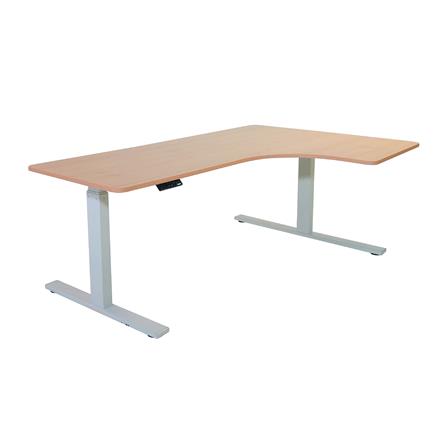 โต๊ะปรับระดับไฟฟ้า BEWELL TBS2-TOP9 160 ซม. สีโอ๊ค/ขาว_0