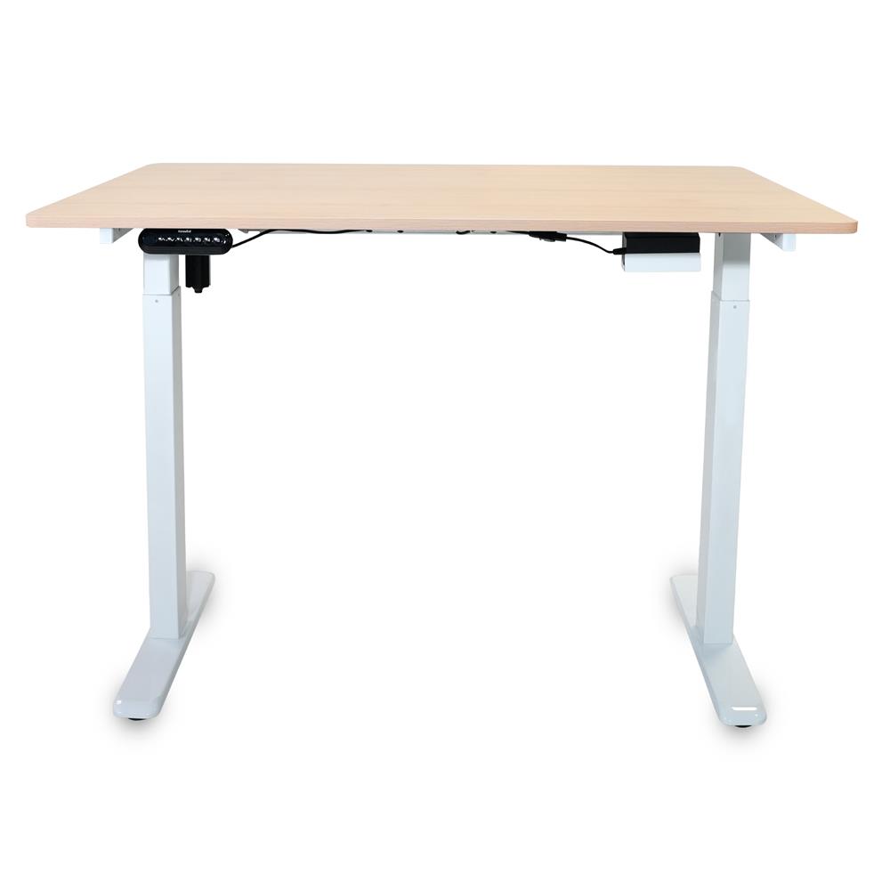 โต๊ะปรับระดับไฟฟ้า BEWELL TBS06-TOP10 120 ซม. สีโอ๊ค/ขาว