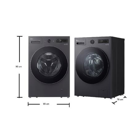 เครื่องซักอบผ้าฝาหน้า LG F2520RNTG 20/10 กก. 1100RPM อินเวอร์เตอร์ สีเทาเข้ม_6