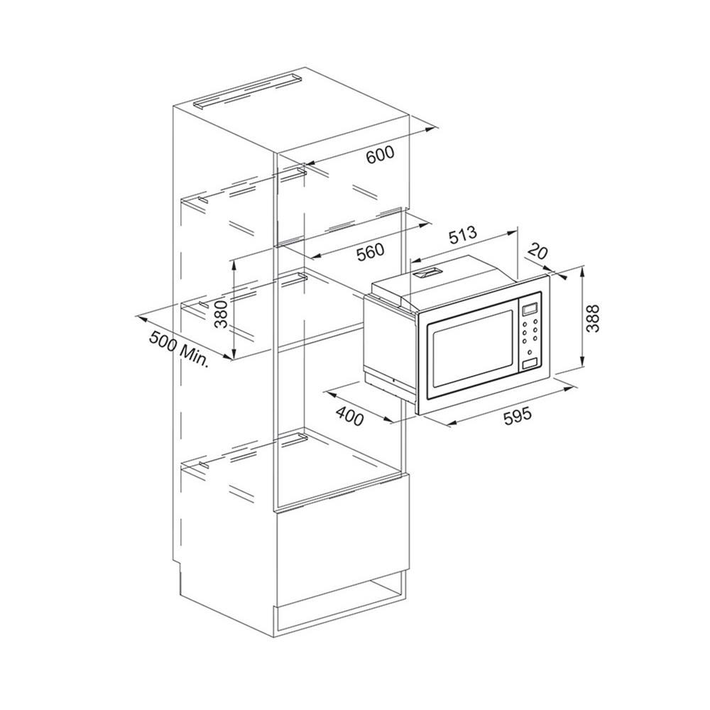 ไมโครเวฟฝัง+เตาอบฝัง FRANKE FSM 25 MW XS+FSL86 H XS